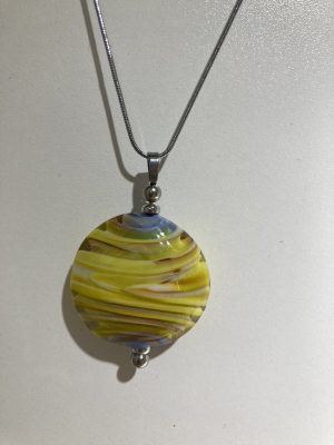 Collier - pendentif Jaune