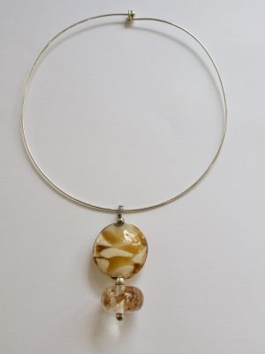 Perles  Aventurine- Miel