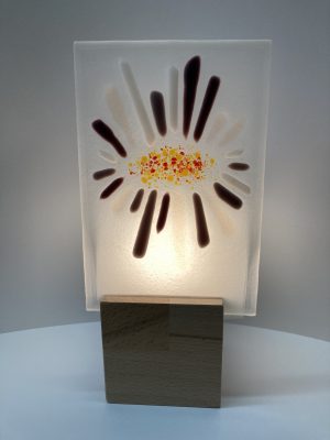 tableau lumineux "Oeil de fleur"